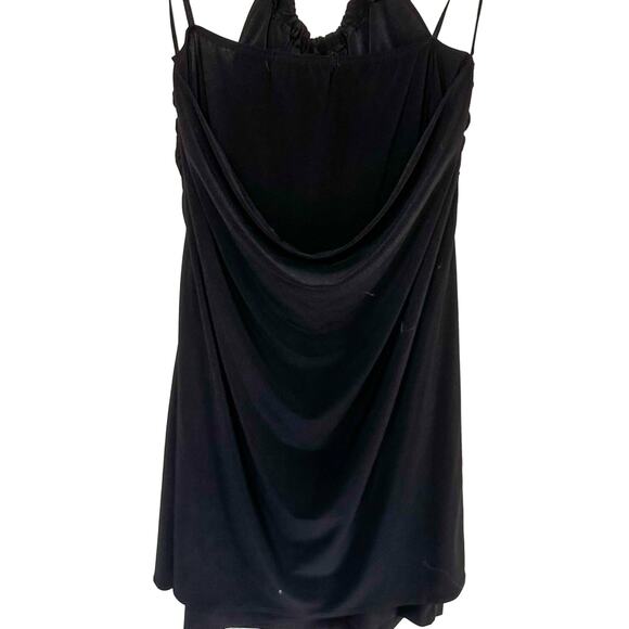 Y2K Dress Mini Halter Dress with Chain Neck Black - Picture 5 of 6